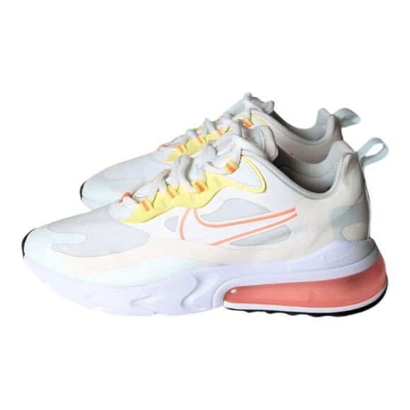 NIKE Air Max 270 React "Pale Ivory Summit White" Running Shoes Size 8.5 - Picture 2 of 11